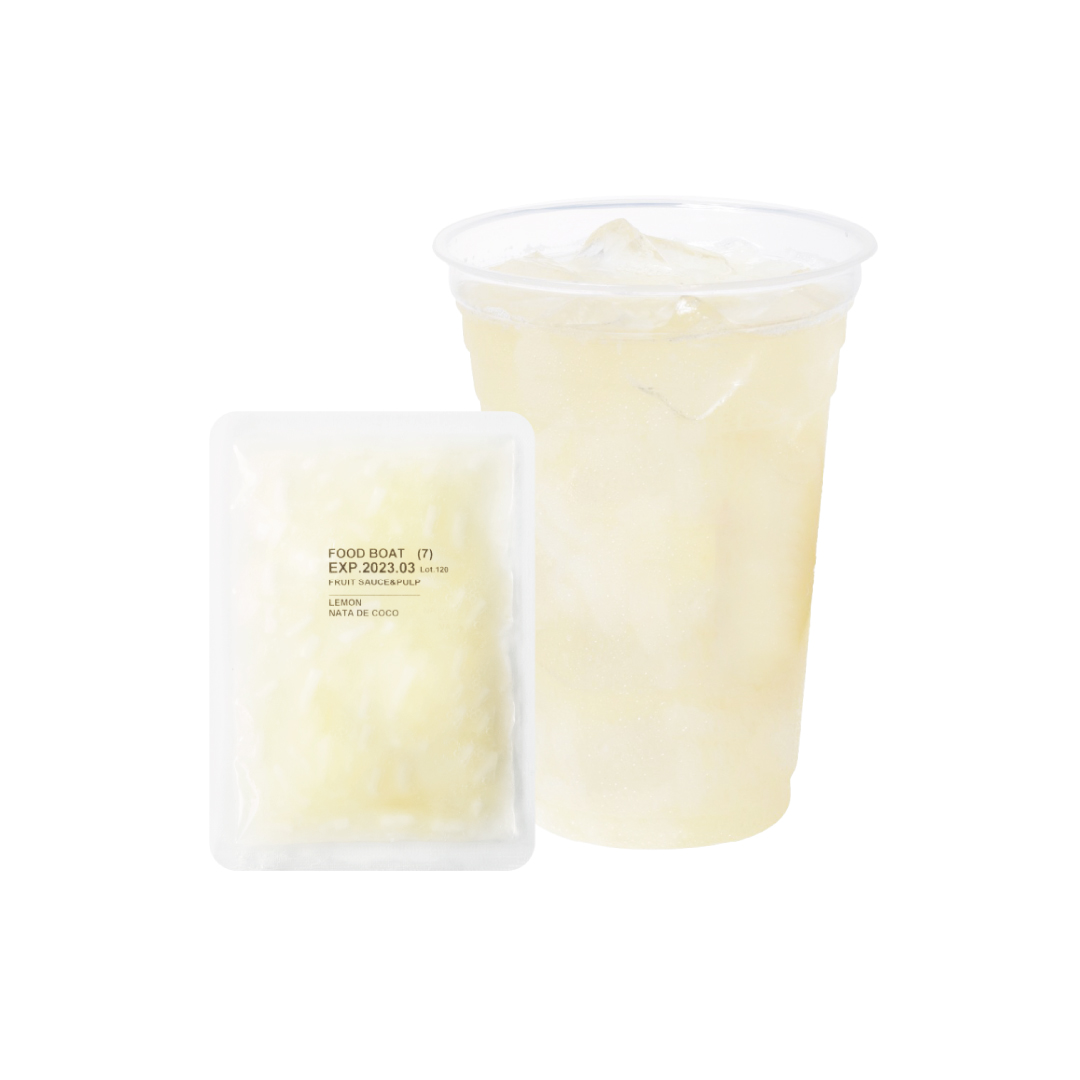 窒素冷凍フルーツソース 台湾レモン＆ナタデココ 90g×10袋